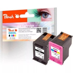 Peach, Peach Spar Pack Druckköpfe kompatibel zu HP No. 304XL, Peach HP 304 XL 2 Druckköpfe XL (bk, col) ersetzt HP No. 304XL, N9K08AE, N9K07AE für z.B. HP DeskJet 3720, HP DeskJet 3750, HP DeskJet 3730