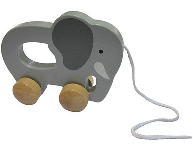 Hape, HAPE Nachzieh-Spielzeug Elefant, Nachzieh-Elefant in grau aus Holz