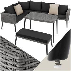 Rattan Lounge mit Aluminiumgestell Pula Rattan Lounge mit Aluminiumgestell Pula