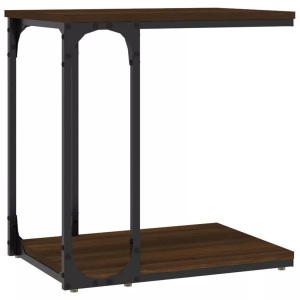 vidaXL, vidaXL Beistelltisch Braun Eichen-Optik 50x35x52 cm Holzwerkstoff, vidaXL Beistelltisch Braun Eichen-Optik 50x35x52 cm Holzwerkstoff