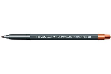 Caran d'ache, CARAN D'ACHE Classic Fibralo Brush 186.065 rotbraun