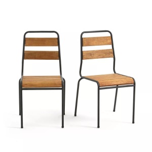 LA REDOUTE INTERIEURS, 2er-Set Gartenstühle JURAGLEY, La Redoute Intérieurs - 2er-Set Gartenstühle Juragley, One Size, Braun