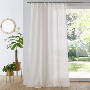 LA REDOUTE INTERIEURS, Vorhang Nyong Mit Bändern Unisex Weiss 140x350CM, La Redoute Intérieurs - Vorhang Nyong mit Bändern, 140x350CM, Weiss