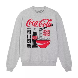Coca Cola, Coca-Cola - Sweatshirt, für Damen, Grau, Größe XXL, Coca-Cola - Sweatshirt, für Damen, Grau, Größe XXL