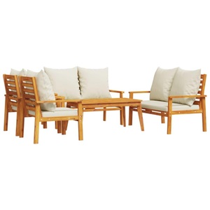 vidaXL, vidaXL 5-tlg. Garten-Lounge-Set mit Kissen Massivholz Akazie