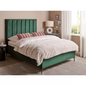 Beliani, Bett mit Bettkasten aus Samtstoff Modern SEZANNE Bett mit Bettkasten aus Samtstoff Modern SEZANNE