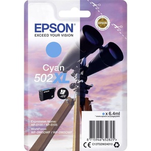 Epson, Original Tintenpatrone cyan Epson No. 502XL, T02V240, Epson Tintenpatrone, blau, T02W240, (470 Seiten)