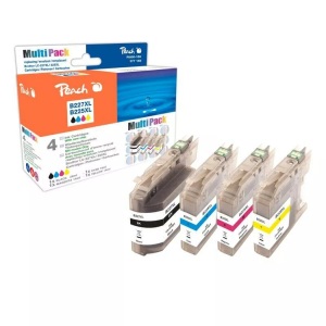 Peach, Peach Spar Pack Tintenpatronen kompatibel zu Brother LC-227XL, LC-225XL, Peach Tintenset Brother LC-227XL / LC-225XL BK, C, M, Y