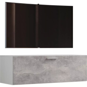 VCM, Holz TV Wandboard Hänge Lowboard Fernsehschrank hängend Wandschrank Tisch Fernso Holz TV Wandboard Hänge Lowboard Fernsehschrank hängend Wandschrank Tisch Fernso, VCM - TV Möbel | Wandboard Lowboard hängend Maße H. 40 x T. 36 cm Wandschrank Fernso, 115cm, Weiss