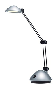Hansa, Hansa LED-Schreibtischlampe SPACE Höhe 500 mm silber, satiniert, Hansa LED-Tischleuchte SPACE, 280 Lumen, silber