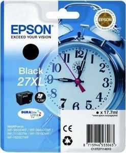 Epson, Epson C13T27114010 - Tintenpatrone, Epson Tintenpatrone, schwarz, T271140, (1'100 Seiten)