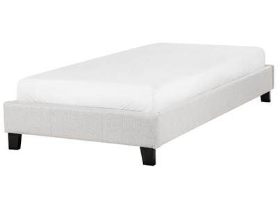 Beliani, Bett mit Lattenrost aus Polyester Modern ROANNE Bett mit Lattenrost aus Polyester Modern ROANNE