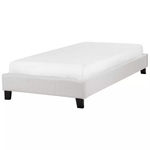 Beliani, Bett mit Lattenrost aus Polyester Modern ROANNE Bett mit Lattenrost aus Polyester Modern ROANNE