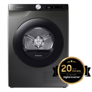 Samsung, SAMSUNG DV80T5220AX/S5 - Trockner (Edelstahl), SAMSUNG DV5000 DV80T5220AX/S5 - Trockner (8 kg, Edelstahl)