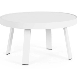 mutoni lifestyle, Garten Couchtisch Spyro weiss rund 71, Garten Couchtisch Spyro weiss rund 71