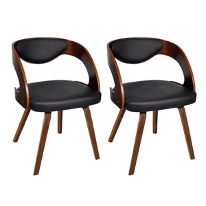 vidaXL, vidaXL Esszimmerstühle 2 Stk. Braun Kunstleder, vidaXL Esszimmerstühle 2 Stk. Braun Kunstleder
