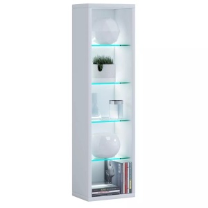 VCM, Holz Wandregal Hängeregal Regal Bücherregal Wandboard Deko Glas Rasato L Holz Wandregal Hängeregal Regal Bücherregal Wandboard Deko Glas Rasato L, VCM - Holzregal hängend | platzsparendes Regal Maße: H. 77 x B. 21 T. 14 cm Elegantes Aufbewahrungsregal Bücherregal Wandregal -, One Size, Weiss