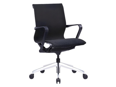 Vente-unique, Bürostuhl - Stoff & PA-GF - Grau meliert - LACITY Bürostuhl - Stoff & PA-GF - Grau meliert - LACITY, 