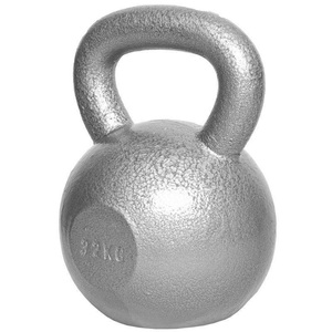 Gorilla sports, Kettlebell Gusseisen Unisex Silber 32KG, Gorilla Sports - Kettlebell Gusseisen, One Size, Silber