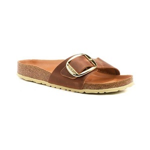 Birkenstock, Birkenstock Pantolette »MADRID BIG BUCKLE«, Pantolette Madrid Big Buckle Birkenstock braun Größe: 42