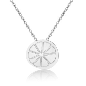 undefined, Ailoria - Zitronengras-Halskette mit Schmucktäschchen, AILORIA - CITRONNADE Halskette, 46cm, Silber