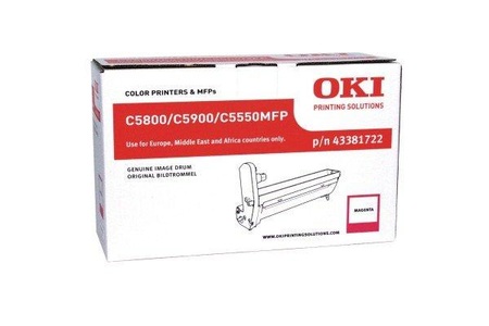OKI, Bildtrommel magenta 43381722, Oki Trommeleinheit, rot, 43381722, (20'000 Seiten)