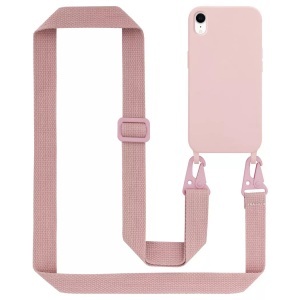 Cadorabo, Handy Kette für Apple iPhone XR Silikon Schutzhülle, Cadorabo - Handy Kette für Apple iPhone XR Silikon Schutzhülle, Rosa