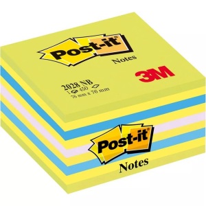 3m, 3M Notizzettel Post-it 7,6 x 7,6 cm W?rfel, POST-IT Würfel 76x76mm 2028-NB blau/grün, 450 Blatt