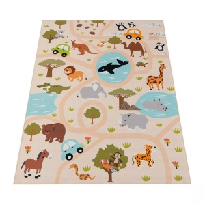 PACO HOME, 1a Kinderzimmerteppich Mit Tieren Unisex 200X290CM, Paco Home - 1A Kinderzimmerteppich Mit Tieren, 200X290CM