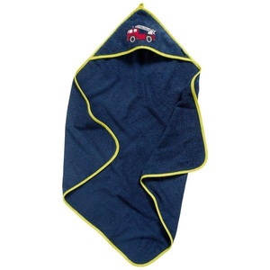 Playshoes, Playshoes Frottee-Kapuzentuch Feuerwehr marine, 