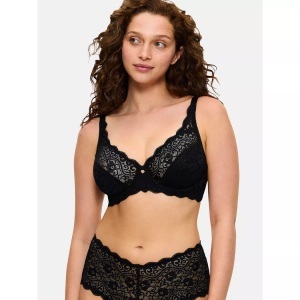 Triumph - Bügel-BH W AMOURETTE, für Damen, Beton-Optik / Schwarz, Größe 100/C