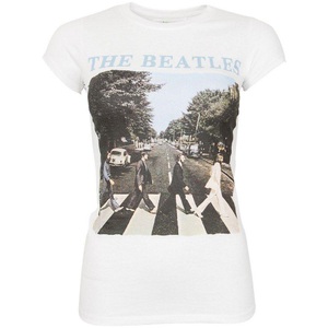 The Beatles, Tshirt Logo Damen Weiss XL, The Beatles - TShirt Logo, für Damen, Weiss, Größe XL