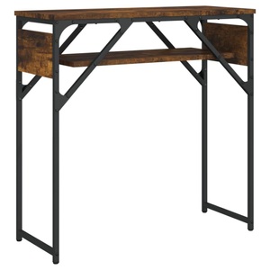 vidaXL, vidaXL Konsolentisch mit Ablage Räuchereiche 75x30x75cm Holzwerkstoff, 