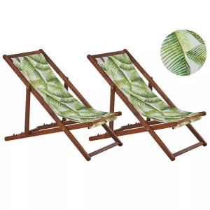 Beliani, Beliani Anzio Sonnenliege, Beliani - Liege aus Polyester Modern ANZIO, One Size, Grün