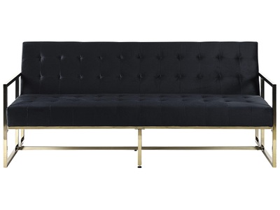 Beliani, 3 Sitzer Sofa aus Samtstoff Retro MARSTAL 3 Sitzer Sofa aus Samtstoff Retro MARSTAL, 