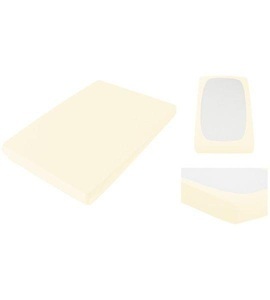 Living Home, Topper Elastic Jersey Fixleintuch Topper Topper Elastic Jersey Fixleintuch Topper, Jersey Vanille