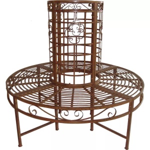 mutoni, Gartenbank Larissa Stahl Rost 121 Unisex Braun ONE SIZE, 