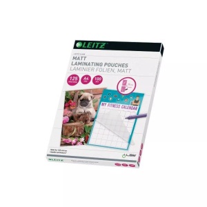 Leitz, Leitz Laminierfolie A4 125 ?m, Mediengewicht, LEITZ Laminiertasche A4 16926 matt, 125my 100 Stk