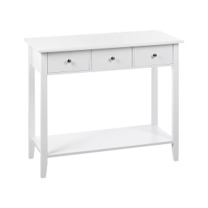 Beliani, Konsolentisch aus MDF-Platte Skandinavisch GALVA Konsolentisch aus MDF-Platte Skandinavisch GALVA, Beliani - Konsolentisch aus MDF-Platte Skandinavisch GALVA, One Size, Weiss Bunt