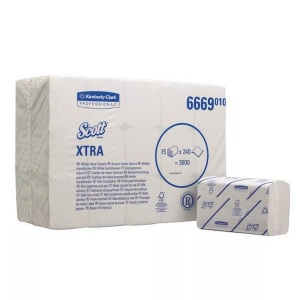 KIMBERLY, KIMBERLY Falthandtuch Essential KCD 6669 W-Falz, 1-lagig 3600 Stk., Scott Essential Falthandtücher Z-falz Weiss 1-lagig 6669 15 Stück à 240 Blatt