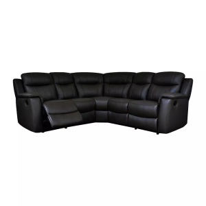 Vente-unique, Relaxsofa Leder Ecksofa EVASION Relaxsofa Leder Ecksofa EVASION, Vente-unique - Relaxsofa Leder Ecksofa EVASION, One Size, Schwarz