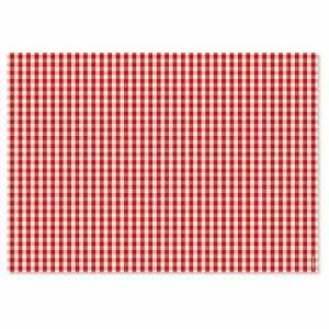 undefined, Papiertischset Vichy, Trendform Tischset Vichy 29.7 cm x 42 cm, Rot