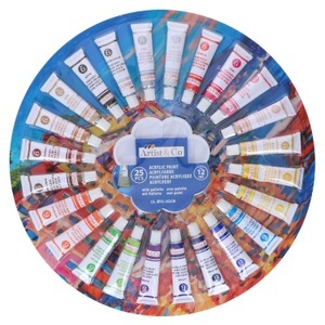 Artist & Co, Acrylfarben - 25 Stück Mit Farbpalette Unisex, 