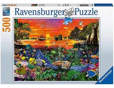 Ravensburger Verlag, Schildkröte im Riff, Ravensburger Puzzle »Schildkröte im Riff«, (500 tlg.)