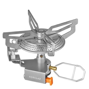 FORCLAZ, Gaskocher Bergtrekking Mt100 Piezo Unisex Silber, FORCLAZ - Campingkocher MT100, One Size, Silber