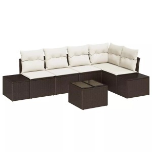vidaXL, VidaXL - Outdoor-sofa poly-rattan, One Size, Braun
