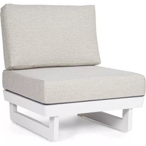 mutoni lifestyle, Modularer Gartenstuhl Infinity weiss, Modularer Gartenstuhl Infinity weiss