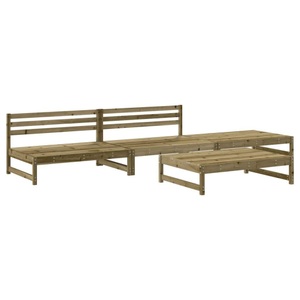 vidaXL, vidaXL 4-tlg. Garten-Lounge-Set Kiefernholz Imprägniert, VidaXL - Garten lounge set imprägniertes kiefernholz, One Size, Braun
