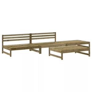 vidaXL, vidaXL 4-tlg. Garten-Lounge-Set Kiefernholz Imprägniert, VidaXL - Garten lounge set imprägniertes kiefernholz, One Size, Braun