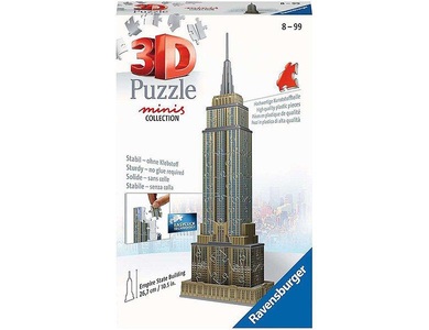 RAVENSBURGER SPIELEVERLAG, Ravensburger 3D Puzzle 11271 - Mini Empire State Building -- ab 8 Jahren, Ravensburger 3D Puzzle 11271 - Mini Empire State Building - 54 Teile - ab 8 Jahren